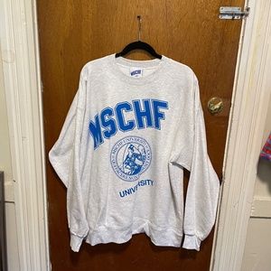 MSCHF university sweater